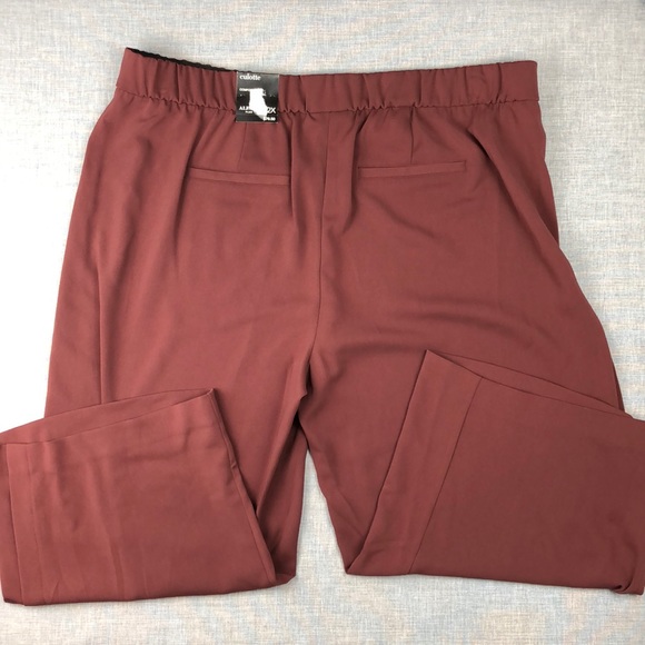 1X 2X 3X Alfani Brown Wide Leg Culottes Plus Size - Picture 4 of 5